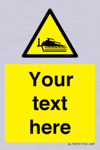 Custom warning grounding cruiser on lock cill